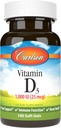 カールソン - ビタミンD3、1000 IU(25 mcg)、骨の健康、筋肉健康、コレステロール、ビタミンDサプリメント、ビタミンD3ソフトジェル、100ソフトゲル