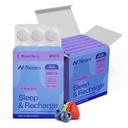 Neuro Melatonin 5mgの睡眠及び再充電のミント(72部分) - より速い分解のMelatoninの砂糖はよりよい睡眠のためのレモン バルム及びシャングリーマイルと-大人のためのカルムの睡眠の補足-夜ベリーの味付けます