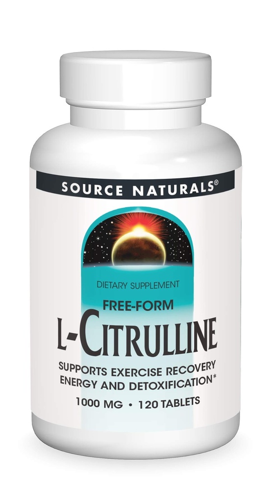 源のNaturals L-Citrline 1000mg - Nitric酸化物ブースター- 120のタブレット
