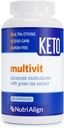 Nutri-Align Multivit | 90 Multivitamin Capsules for Keto | 20 Essential Vitamins and Minerals with Green Tea Extract and Chromium | Low Carb Keto Support Multi Vitamin | Sugar Free and Zero Carb