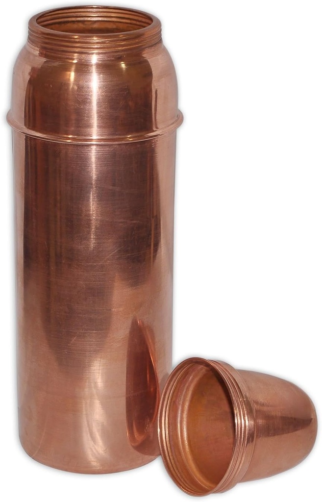 Copper Bottle with Lid for Health Benefits