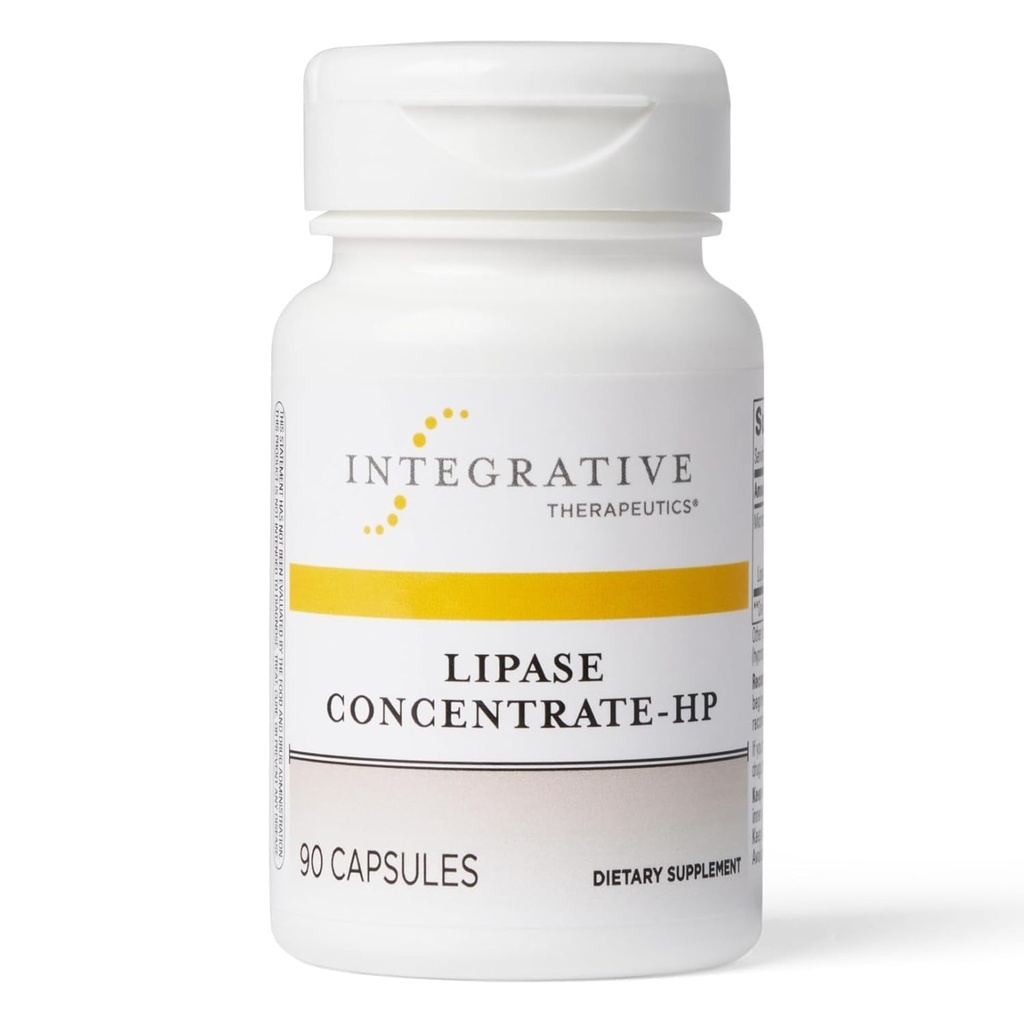 Integrative Therapeutics Lipase Concentrate-HP - 脂肪の消化のための酵素サプリメント - 栄養素吸収とGIトラクト健康サポート* - 乳製品フリー&ビーガン - 90カウント(45のサービング)