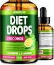 Diet Drops - Appetite Suppressant for Women & Men - Made in The USA - Natural Metabolism Booster - Diet Drops with Garcinia Cambogia, L-Arginine & L-Glutamine 2 Fl Oz