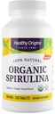 Healthy Origins Organic Spirulina 500 Mg (Organic Certified, Kosher Certified, Natural, Non-GMO, Gluten Free, Vegan Superfood), 720 Tablets