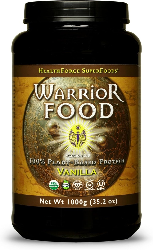 HEALTHFORCE SUPERFOODS Warrior Food Protien Powder - Vanilla Flavor - 1000 Grams