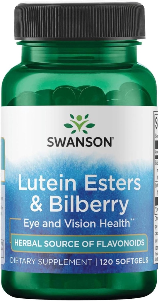 Swanson Lutein&Bilberry 6/20 ミリグラム 120 Sgels