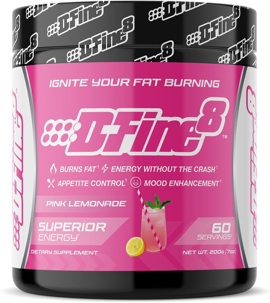 Thermogenic Pre-Workout Energy Powder & Shredding Supplement, Boost Energy Mood & Focus, Sugar Free, Contains Senactiv, Endurance, 300mg Caffeine, N-Acetyl-L-Tyrosine (Pink Lemonade)
