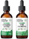 ワイルド & オーガニック スティング ネトル ルート チンキ 2 fl oz & ソー パルメット チンキ 2 fl oz