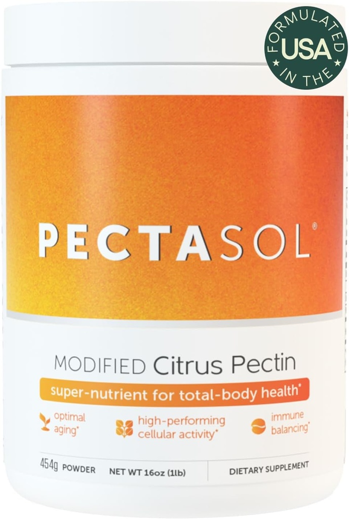 PectaSol Modified Citrus Pectin – 454g Powder – Total-Body Health Supplement to Support the Heart, Immune System, Inflammation Response & Healthy Aging + Maintain Healthy Galectin-3 Levels