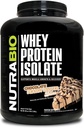 NutraBio 100%の乳清蛋白質の隔離蛋白質の粉、完全なアミノ酸のプロフィール、非GMO、大豆及びグルテンフリー、低い炭水化物、低いカロリーの乳蛋白質の粉、チョコレートピーナツのバター、5つのLbsの25g蛋白質