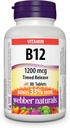 WebberナチュラルビタミンB12タイムドリリース1200mg 80錠