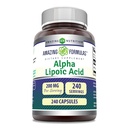 アメージングフォーミュラアルファリポ酸 | 200 Mg サプリメント | カプセル | ノンGMO | グルテンフリー | アメリカ製(1パック、240カウント)