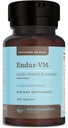ENDUR-VMマルチビタミンは、鉄なしで23のビタミンとミネラル、持続的な解放、300タブが含まれています