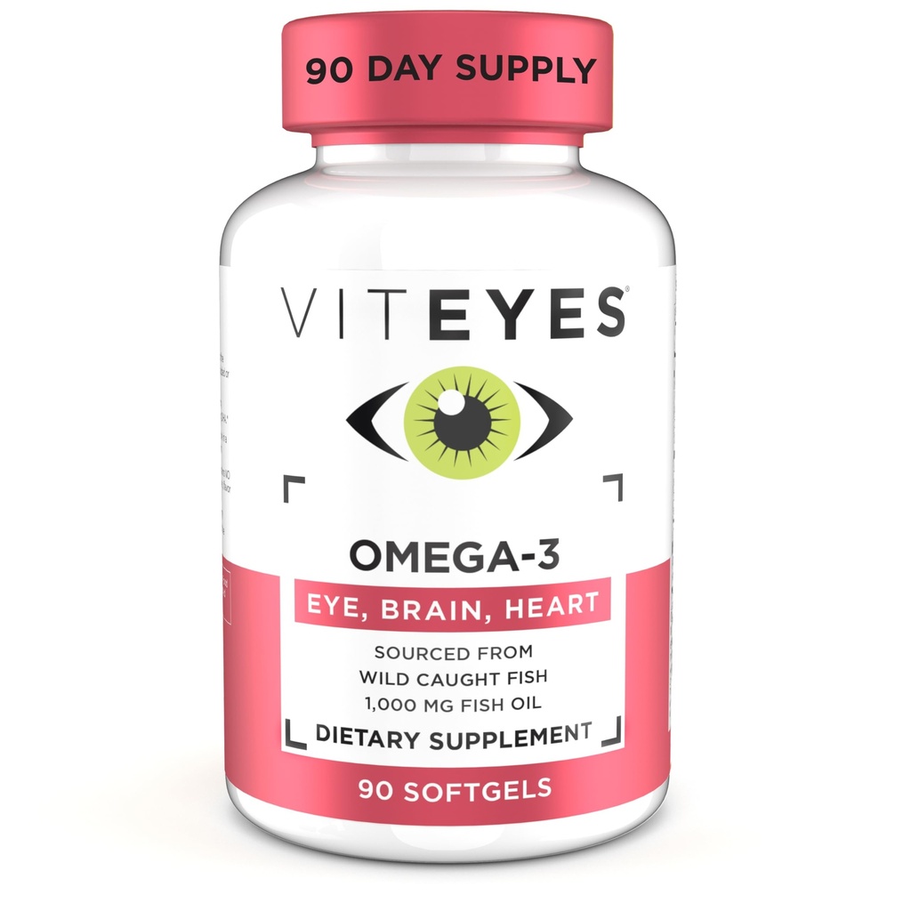 Viteyes Omega-3の視野の健康の補足、EPA及びDHAの豊富な食事療法の補足、90 Softgels