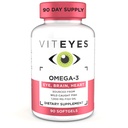 Viteyes Omega-3の視野の健康の補足、EPA及びDHAの豊富な食事療法の補足、90 Softgels