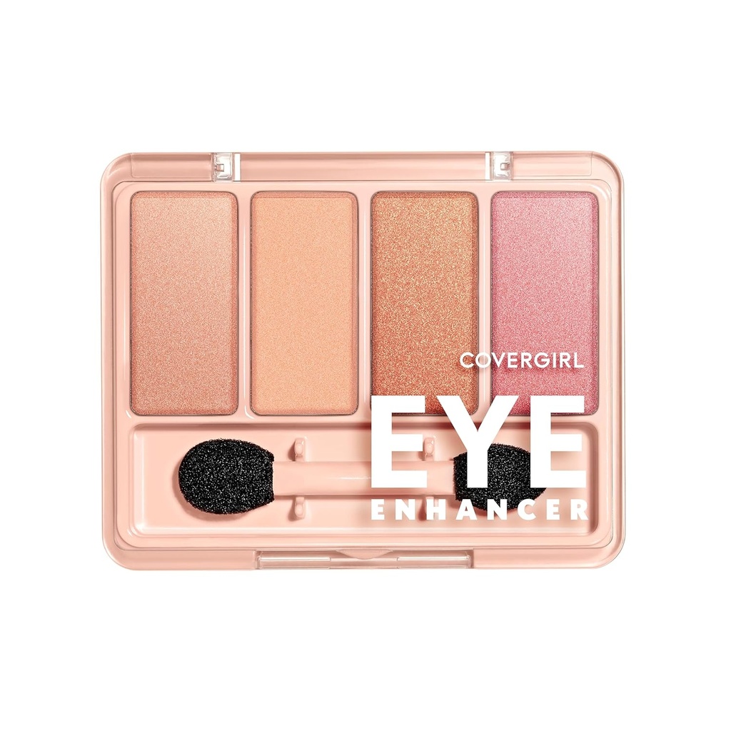 COVERGIRL の目の増強物、Bellini Spritz、Eyeshadow のクォード、身につけること容易及び完全菜食主義者の Talc なし、無光沢及びシマーの終わり、汚れ防止、0.19oz