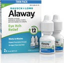 Alaway Antihistamine アイドロップ のために Itchy Eyes, Fast-Acting, まで 12-Hour Eye Itch 救済, 臨床的にテスト済み処方強度式, 0.34 Fl Oz (パック 2)