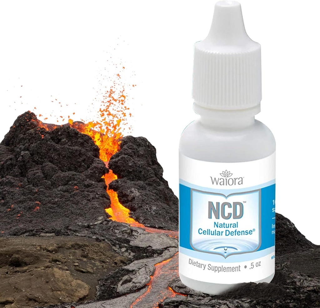 Waiora NCD Activated Liquid Zeolite Drops, for Natural Body Cleanse & Promote Immune Support, Mix in Food/Drinks, All Natural, Promote pH Balance - 4 (0.5 oz) Bott, 360 serv.