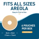 獣のための6つのパックのシリコーンの傷の取り外しシート- Breastのシリコーンの傷のシート テープ-傷のための外科の後の Breastの減少、傷の拡張のポストの手術用品(青)