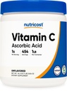 Nutricostの純粋なアスコルビン酸の粉(ビタミンC) 1LB