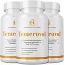 Temerovol - 男性用サプリメント - エネルギー、強度、リビドーを強化 - リーンマッスルビルダー、60カプセル - 3ボトルバンドル
