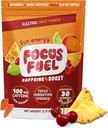 FocusFuel Energy Chews - フルーツパンチフレーバー(15サービング) - 100mgカフェイン+ L-テアニン+ B12、マグネシウム - ブーストフォーカス&エネルギー - クラッシュまたはジッタなし