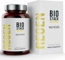 BIOSTACK NAD Regen - 高度なNAD + NAD3、Yüth Spermidine、Resveratrol、Niacinamideと補足して下さい  NMNHの代わり別 反老化、長寿及び細胞の健康、ビタミンB3の複合体(180のカプセル)