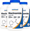 Nutricost Niacinamide (ビタミンB3) 500mg、240カプセル(3本のびん)