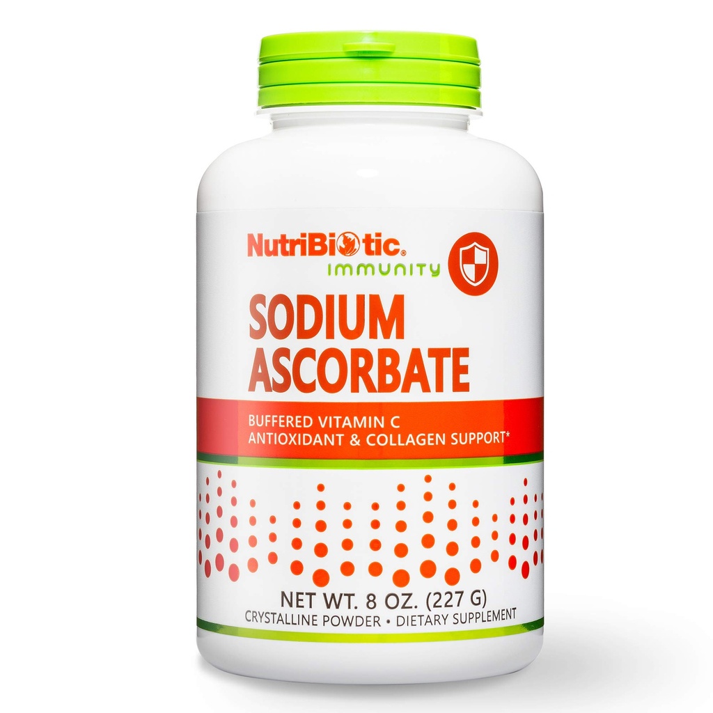 NutriBiotic - ナトリウムのアスコルベートの緩衝されたビタミンCの粉、8 Oz   完全菜食主義者の、非酸性及びアスコルビン酸より消化の容易さ | 必須の免疫サポート及び酸化防止補足  グルテン及びGMOは放します