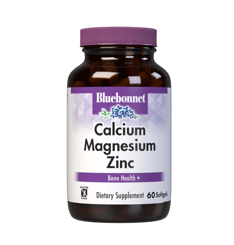 ビタミンD3、Calciumの1000のmg、マグネシウムの500のmgおよび亜鉛の15のmg、強い健康な骨*、グルテンフリー、酪農場、60のsoftgelのための400 IUのビタミンD3、