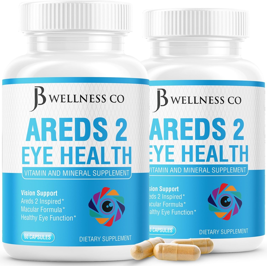 JBのウェルネスは2つの目のビタミン及びミネラル補足、Lutein、ビタミンC、Zeaxanthin、亜鉛及びビタミンの高める視野の補足- 120の計算を含んでいます