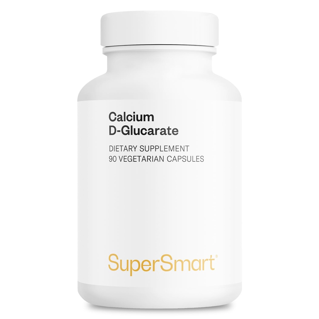 スーパースマート - カルシウムD-グルカレート1500mg/日 - 抗酸化剤&デトックスサプリメント  非GMO&グルテンフリー - 90ベジタリアンカプセル