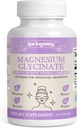 Spring Way Magnesium Glycinate 2500mg | Highly Absorbable Magnesium for Nutrient Support | Highly Absorbable Glicinato de Magnesio | Vegan & Gluten-Free, 90 Capsules