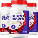rize labs - Gluco Proven Capsules - Advanced Formula Supplement Pills, Maximum Strength Support, All Natural Plus Organic Non GMO (180 Capsules)