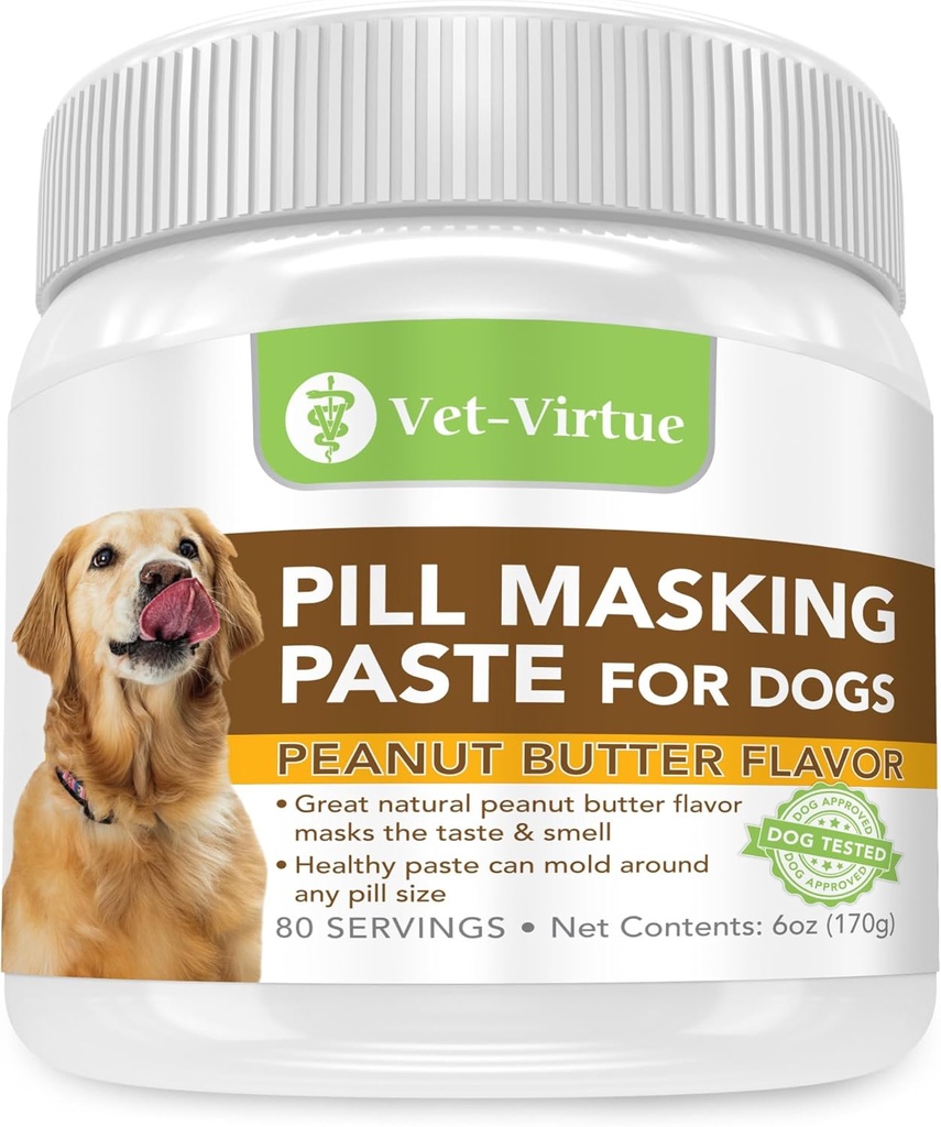 犬、ピーナッツバター味のためのピルマスキングペースト - パーフェクトペット薬は、病気、薬、カプセルを隠すのに役立ちます、天然成分とフレーバードッグスラブでパック
