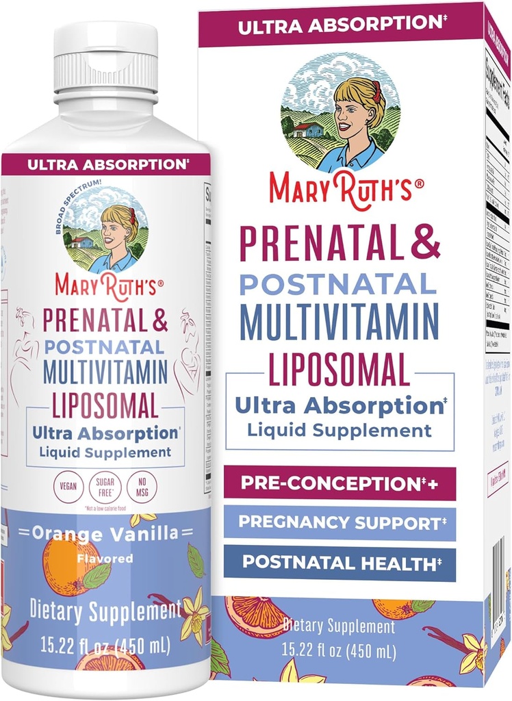 MaryRuth Organics Prenatal & Postnatal Multivitamin for Women | 砂糖無料 | 事前の受診、妊娠と看護のために処方 | 出産ビタミン | ヴィーガン | 完全菜食主義者 | 完全菜食主義者 | 完全菜食主義者 | 完全菜食主義者 | 30 人前菜