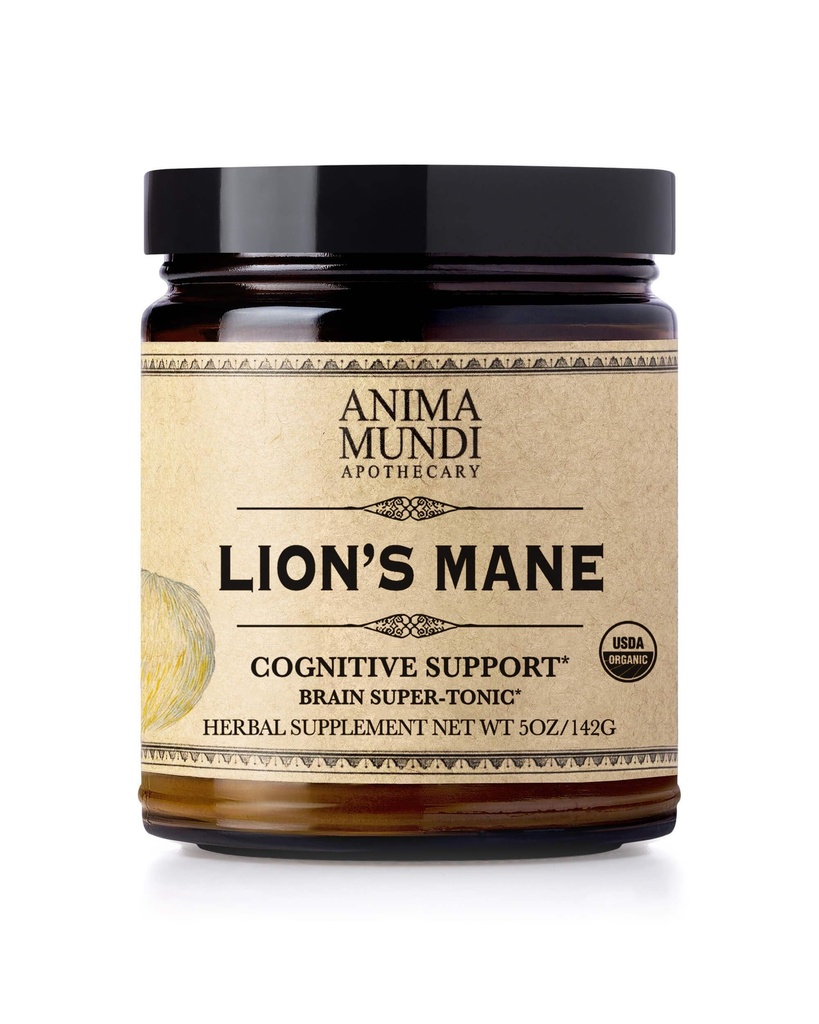 Anima MundiのApothecaryのライオンのマネの頭脳のチューナーのきのこの粉-認知サポートのための有機性ライオンのマネのエキスの粉-有機性きのこの粉の補足(5oz/141g)