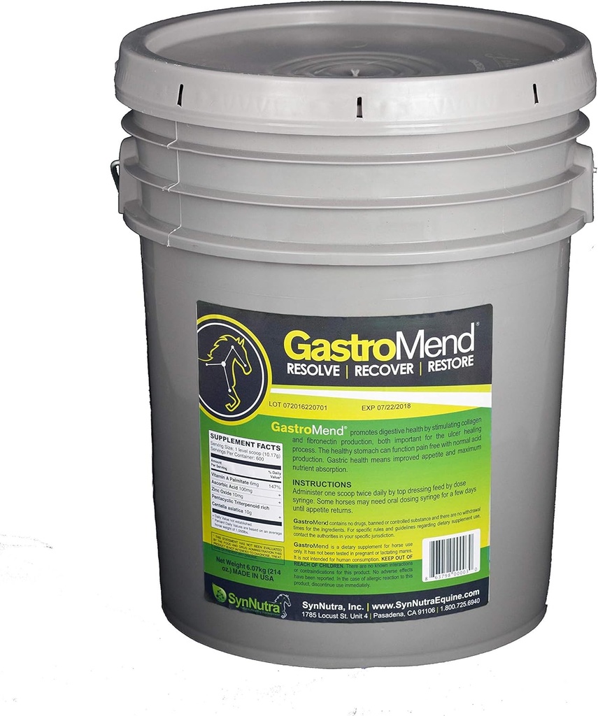 SynNutra GastroMend (GastroMend - 600の線量のバケツ) 100%の自然な