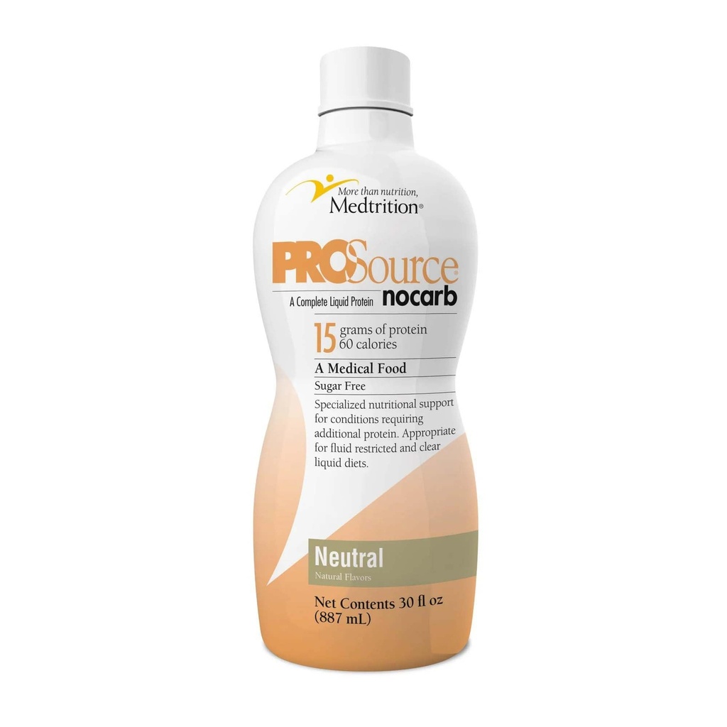 ProSource NoCarbの液体蛋白質、中立味、30のOunceのびん- 1/Each