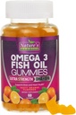 Omega 3の魚油のガミー、高い吸収DHA及びEPAの中心の健康なオメガ3のガミーの補足、余分強さの接合箇所及び頭脳サポート、おいしいオレンジ味の魚油の性質のビタミン- 60のガミー