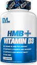 Evlution Nutrition HMB + Vitamin D3 - 筋肉の強度とリーンマッスルマスをサポート - ワークアウトの回復 - サービングあたりの1000mg HMB - 非GMO - 栄養補助食品 - 45サービング - 90 Veggieカプセル