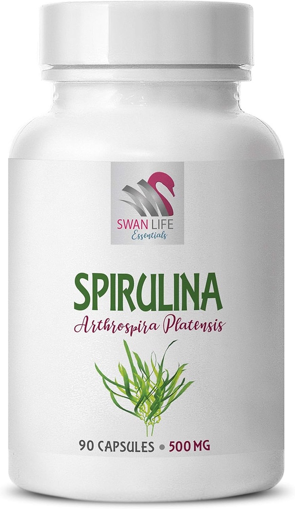 スピルリナブルー - エネルギービットスピルリナクロレラ錠 - SPIRUILINA 500MG - スピルリナとクロレラパウダー有機、スピルリナハーブサプリメント、有機免疫サポートサプリメント、スピルリナ - 1B