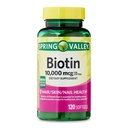 IKJのBiotinの毛/皮/釘の健康の食事療法の補足のSoftgels、10,000のmcg、120の計算