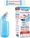 Nasopure鼻洗浄、リトルサンプラーキット、 “The Nicer Neti Pot” Sinus Wash Kit、快適なNasal Rinse 4 Oz Bottle & 4 Salt Packets (3.75 Gr 各)、鼻の混雑、風邪、アレルギー、鼻灌漑
