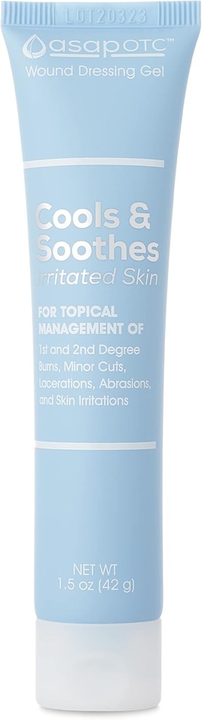 アメリカンバイオテクノロジーラボによるASAP OTC傷ドレッシングゲル | シルバーソール Ag4O4 24 ppm ヒーリング&ソーシングジェル | 1.5 oz