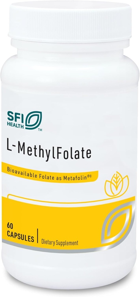 Klaireの実験室SFIの健康L-Methylfolate - 1000のmcg Folate高度にBioavailableのHypoallergenic 1000のマイクログラム(1ミリグラム)のMetafolin L-5-MTHF (60のカプセル)