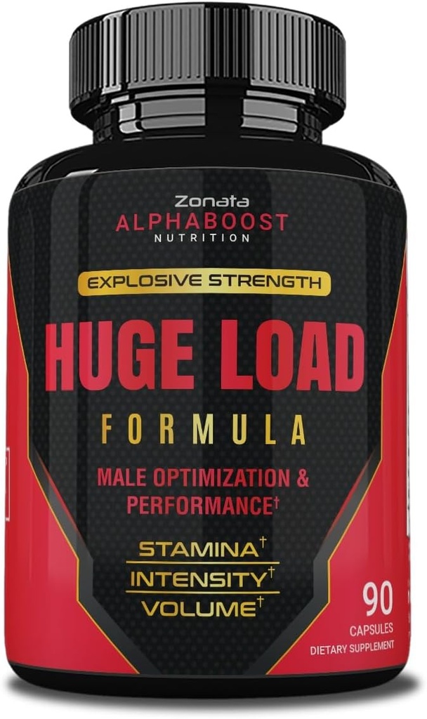 Zonata Huge Load Pills Advanced Formula, Huge Load Male Supplement, 90 Capsules