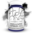 Nootropics Depot Nigellaサティバエキスカプセル | 200mg | 60カウント | 最小5%のチモキノン含有量 | 黒種子油エキス | 記憶、肝臓、脳機能をサポート