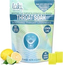 Laki Naturals Throat Soak Herbal Throat Lozenges(14 Ct) - ハワイアン・シー・ソルト・ソアット&ドライ・ムート・ソーシング・ドロップ - ビーガン、非GMO、砂糖フリー&グルテンフリースイーツ&ソルティハーブキャンディー