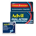 8時間の痛みの軽減のためのアセトアミノフェンおよびIbuprofen (2の線量の等価)のAdvilの二重行為、上塗を施してある144 Ctの小包および2 Ct。Advil PMのサンプル